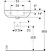 Geberit Selnova 55/60cm Washbasin - 1 & 2TH - Unbeatable Bathrooms
