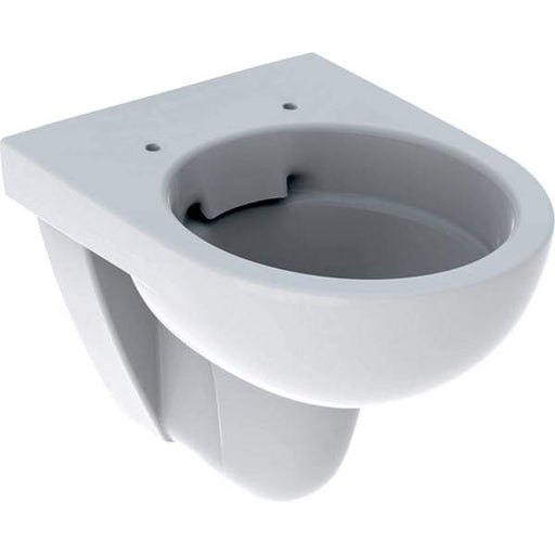 Geberit Selnova Compact Wall-Hung WC, Washdown, Small Projection, Rimfree: White - Unbeatable Bathrooms