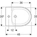 Geberit Selnova Compact Wall-Hung Bidet, Small Projection - Unbeatable Bathrooms