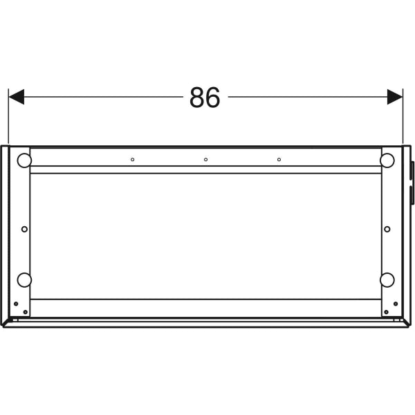 Geberit One Cabinet For Washbasin, with Two Drawers, Small Projection - Unbeatable Bathrooms