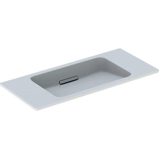 Geberit One 90/120cm Floating Wall Hung Basin with Horizontal Outlet (Small Projection) - 0TH - Unbeatable Bathrooms
