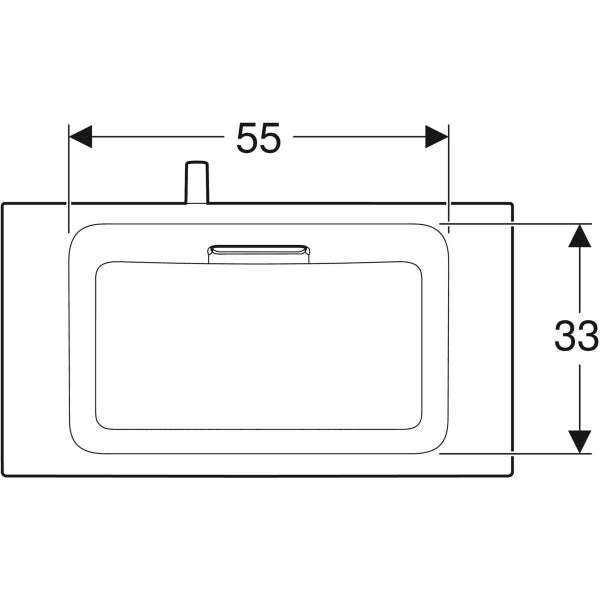 Geberit One Cabinet For Washbasin, with Two Drawers, Small Projection - Unbeatable Bathrooms
