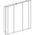 Geberit One Mirror Cabinet with Lighting, with Three Doors - Unbeatable Bathrooms