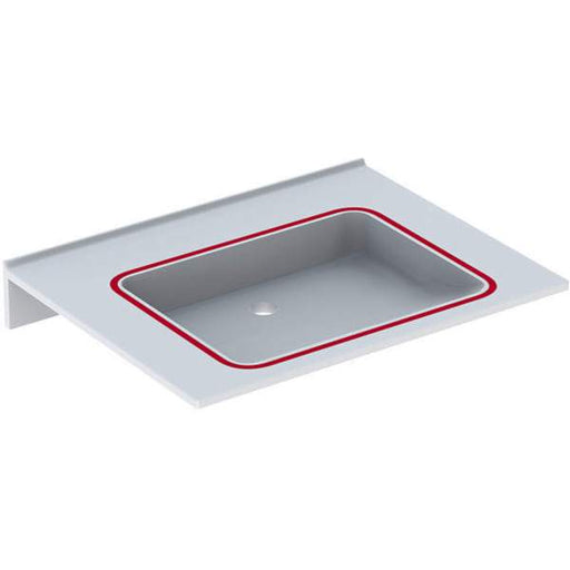 Geberit Publica 700mm Square, Barrier-Free & Dementia-Sensitive Wall Hung Basin - 0TH - Unbeatable Bathrooms