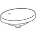 Geberit Variform Oval 50/55cm 0TH Inset Basin - Unbeatable Bathrooms