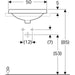 Geberit Variform Oval 50/55cm 0TH Inset Basin - Unbeatable Bathrooms