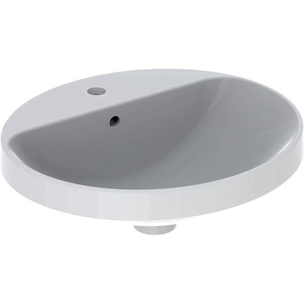Geberit Variform Oval 50/55/60cm Inset Basin with 1TH Bench - Unbeatable Bathrooms