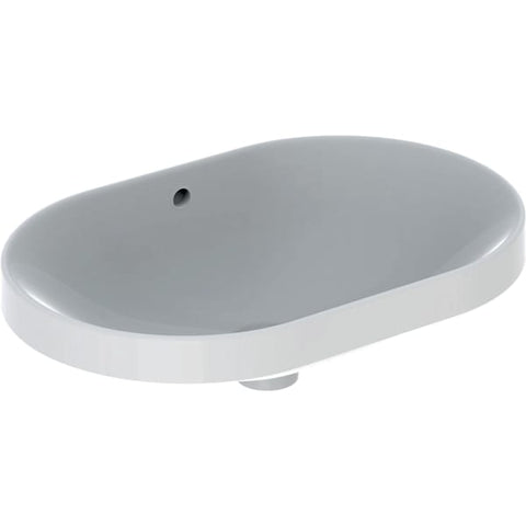 Geberit Variform Elliptic 600mm 0TH Inset Basin - Unbeatable Bathrooms