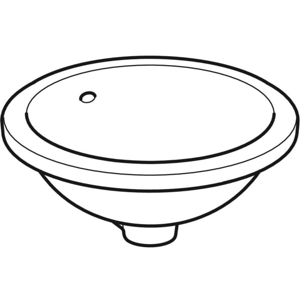 Geberit Variform Round 330mm 0TH Inset Basin - Unbeatable Bathrooms