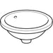 Geberit Variform Oval 42/50cm 0TH Inset Basin - Unbeatable Bathrooms