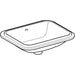 Geberit Variform Rectangular 45/50cm 0TH Inset Basin - Unbeatable Bathrooms