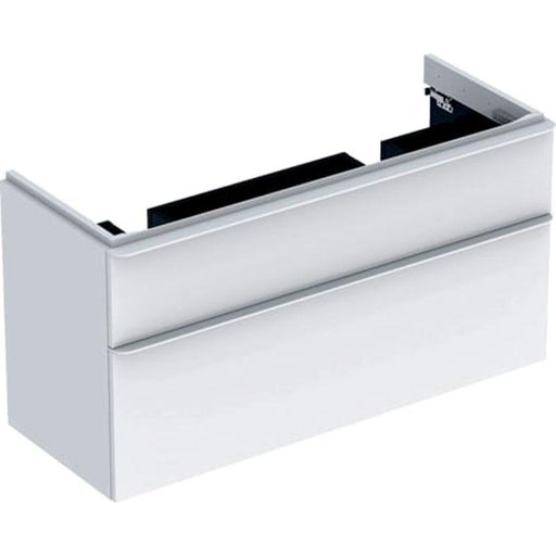 Geberit Smyle Square Cabinet for Double Washbasin, with Two Drawers - Unbeatable Bathrooms