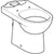 Geberit Selnova Floor-Standing Wc For Close-Coupled Exposed Cistern, Washdown, Horizontal Outlet, Semi-Shrouded - Unbeatable Bathrooms