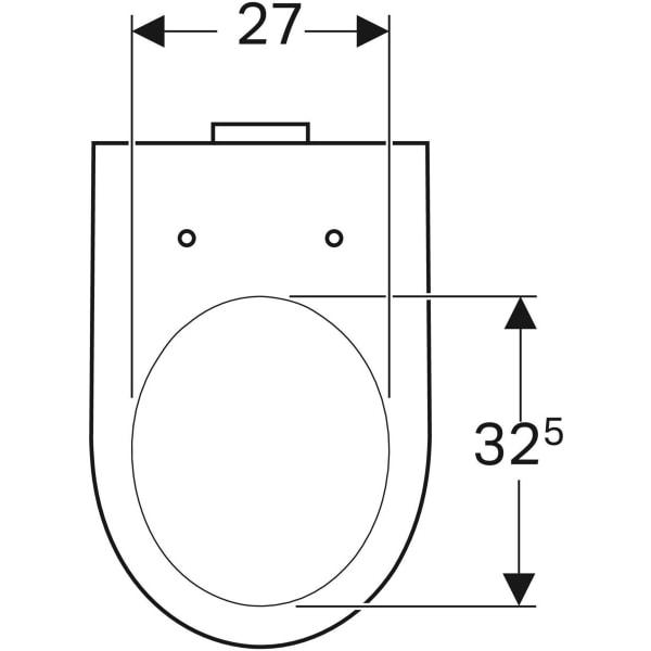 Geberit Selnova Floor-Standing WC, Washdown, Back-To-Wall, Horizontal Outlet, Semi-Shrouded - Unbeatable Bathrooms