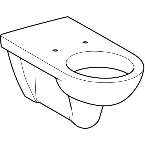 Geberit Selnova Comfort Wall-Hung WC, Washdown, Large Projection - Unbeatable Bathrooms