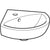 Geberit Selnova 415/600mm 1TH Corner Cloakroom Basin - Unbeatable Bathrooms