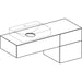 Geberit Variform Cabinet For Lay-On Washbasin with One Drawer Shelf Surface and Trap - Unbeatable Bathrooms