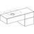 Geberit Variform Cabinet For Lay-On Washbasin with One Drawer Shelf Surface and Trap - Unbeatable Bathrooms