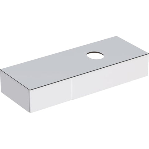 Geberit Variform Cabinet For Lay-On Washbasin with Three Drawer Shelf Surface and Trap - Unbeatable Bathrooms