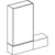 Geberit Selnova Square Mirror Cabinet with One Door and Two Pull-Down Doors - Unbeatable Bathrooms