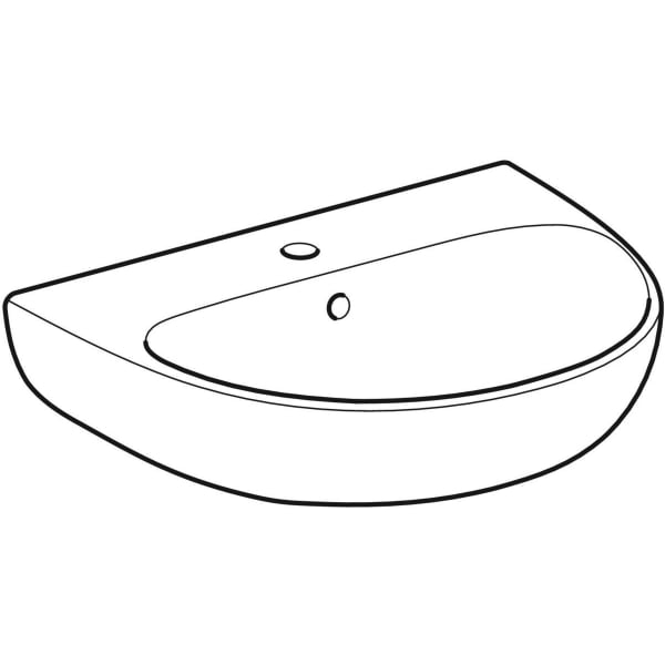 Geberit Selnova 55/60cm Washbasin - 1 & 2TH - Unbeatable Bathrooms