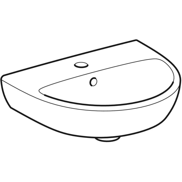 Geberit Selnova 45/50cm Handrinse Basin - 1 & 2TH - Unbeatable Bathrooms