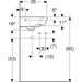 Geberit Selnova 415/600mm 1TH Corner Cloakroom Basin - Unbeatable Bathrooms
