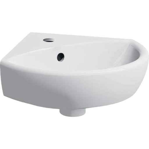 Geberit Selnova 415/600mm 1TH Corner Cloakroom Basin - Unbeatable Bathrooms
