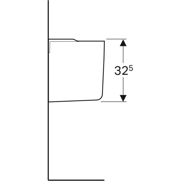 Geberit Selnova 55/60cm Washbasin - 1 & 2TH - Unbeatable Bathrooms