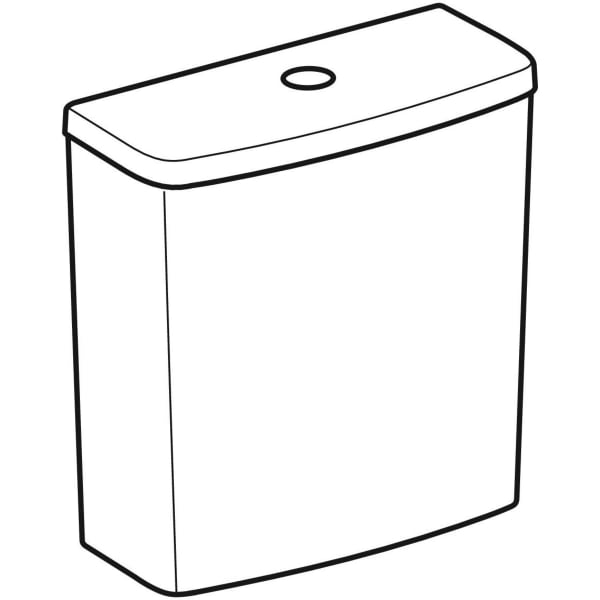 Geberit Selnova Floor-Standing Wc For Close-Coupled Exposed Cistern, Washdown, Horizontal Outlet, Semi-Shrouded, Rimfree - Unbeatable Bathrooms