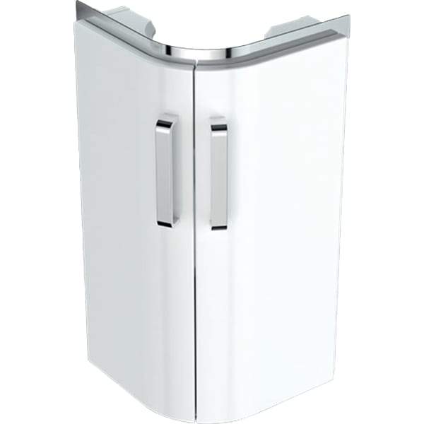 Geberit Selnova 320/500mm Compact Corner Vanity Unit - Wall Hung 2 Door Unit - Unbeatable Bathrooms