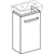 Geberit Selnova Compact Cabinet For Handrinse Basin, with Towel Rail, Small Projection - Unbeatable Bathrooms