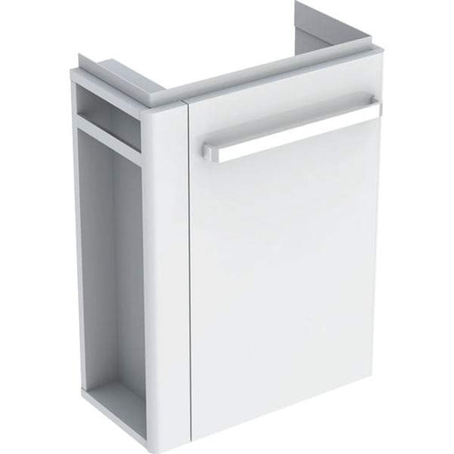 Geberit Selnova Compact Cabinet For Handrinse Basin, with Towel Rail, Small Projection - Unbeatable Bathrooms