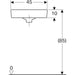 Geberit Selnova 320/500mm Compact Corner Vanity Unit - Wall Hung 2 Door Unit - Unbeatable Bathrooms