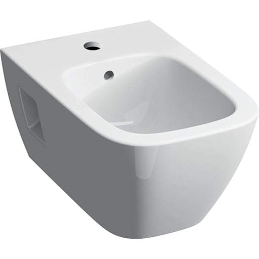 Geberit Geberit Selnova Square Wall-Hung Bidet, Semi-Shrouded - Unbeatable Bathrooms