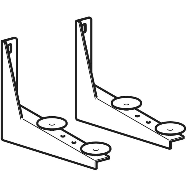 Geberit Set Of Mounting Brackets For Play and Washspace, For Two Washbasin Taps - Unbeatable Bathrooms
