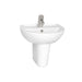 Vitra New Layton 45/50cm Pedestal Basin - 1 & 2TH - Unbeatable Bathrooms