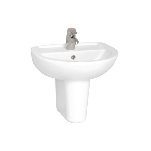 Vitra New Layton 55/60/65cm 1TH Wall Hung Basin - Unbeatable Bathrooms