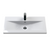 Nuie Deco 800mm Wall Hung 2 Drawer Fluted Vanity Unit & Basin - Satin White - Unbeatable Bathrooms