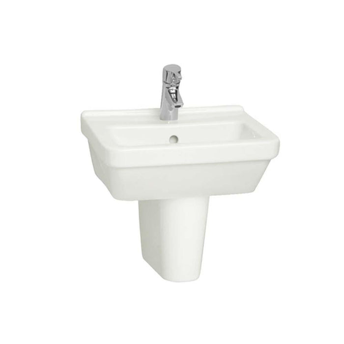 Vitra S50 45/50/55/60/65cm 1TH Square Pedestal Basin - Unbeatable Bathrooms