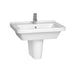 Vitra S50 45/50/55/60/65cm 1TH Square Pedestal Basin - Unbeatable Bathrooms