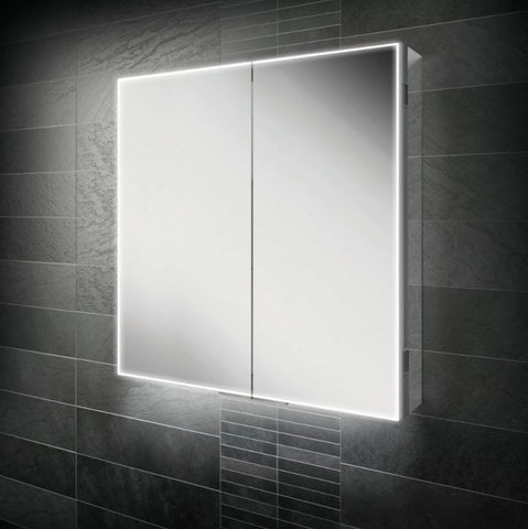 HiB Exos 80 LED 2-Door Mirror Cabinet - Unbeatable Bathrooms