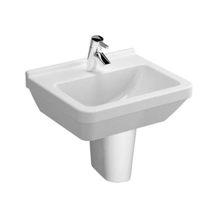 Vitra S50 45/50/55/60/65cm 1TH Square Pedestal Basin - Unbeatable Bathrooms