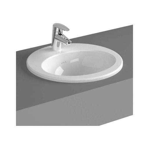 Vitra S20 Oval 43/48/53cm 1TH Counter Inset Basin - Unbeatable Bathrooms