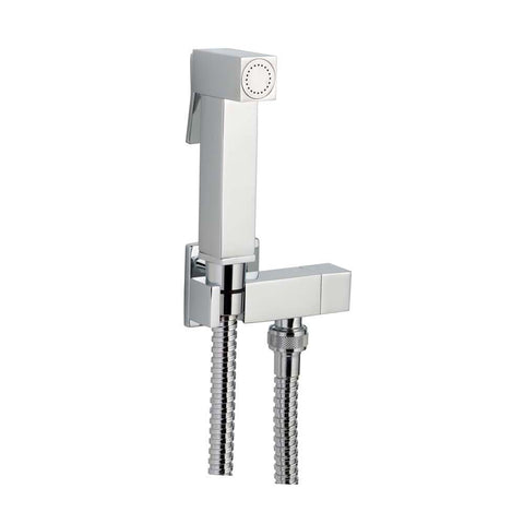 JTP Square Douche Set with Angle Valve - Unbeatable Bathrooms