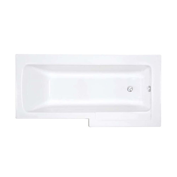 Vitra Neon 1700mm Shower Bath (Right Hand) - Unbeatable Bathrooms