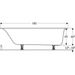 Geberit Soana 16/17/1800mm Single Ended Bath - Unbeatable Bathrooms