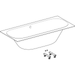 Geberit Soana 17/18/1900mm Double Ended Bath with Feet - Unbeatable Bathrooms