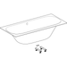 Geberit Soana 17/18/1900mm Double Ended Bath with Feet - Unbeatable Bathrooms