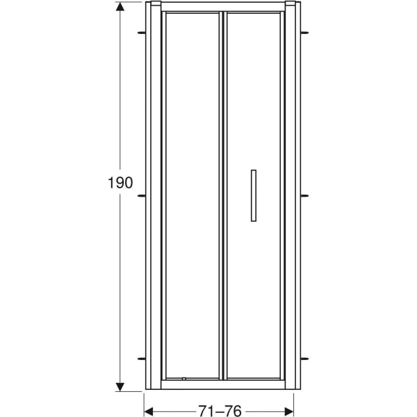 Geberit Geo Folding Door - Unbeatable Bathrooms